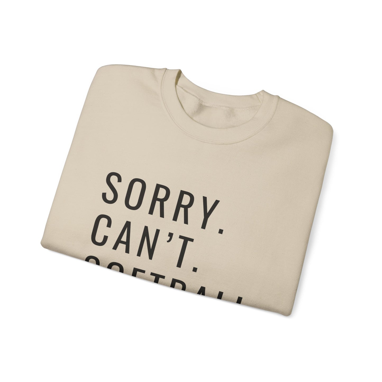 Sorry Can't Softball Unisex Heavy Blend™ Crewneck Sweatshirt