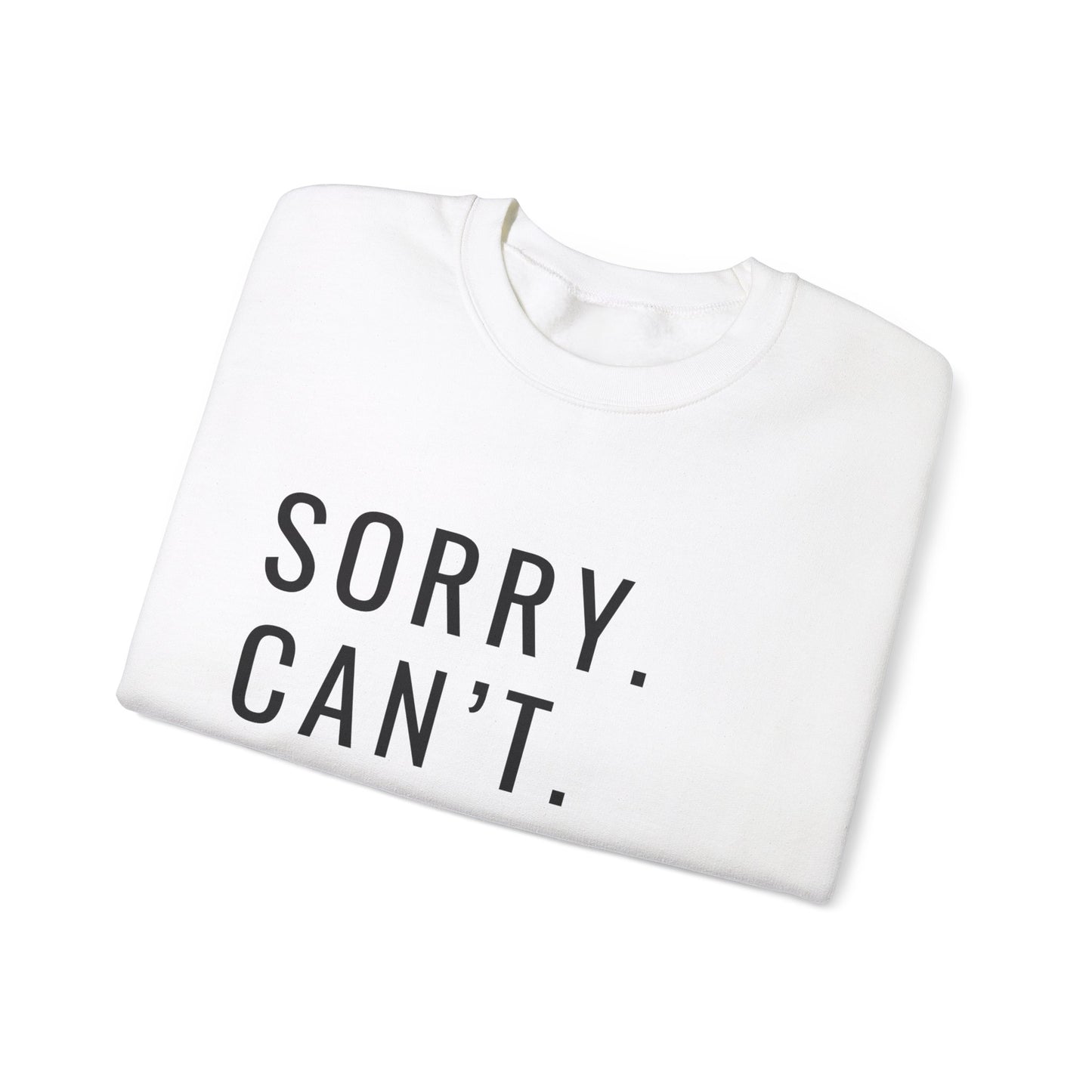 Sorry Can't Baseball Unisex Heavy Blend™ Crewneck Sweatshirt