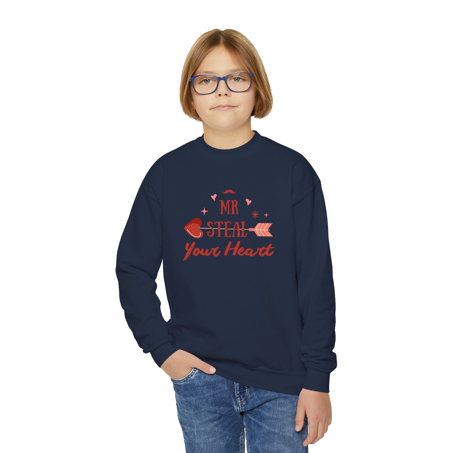 Mr. Steal Your Heart Youth Crewneck Sweatshirt