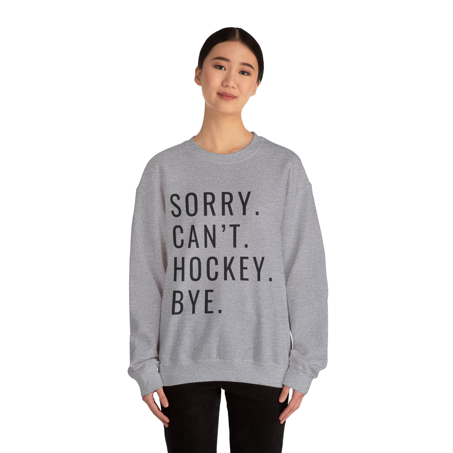 Sorry Can't Hockey Unisex Heavy Blend™ Crewneck Sweatshirt