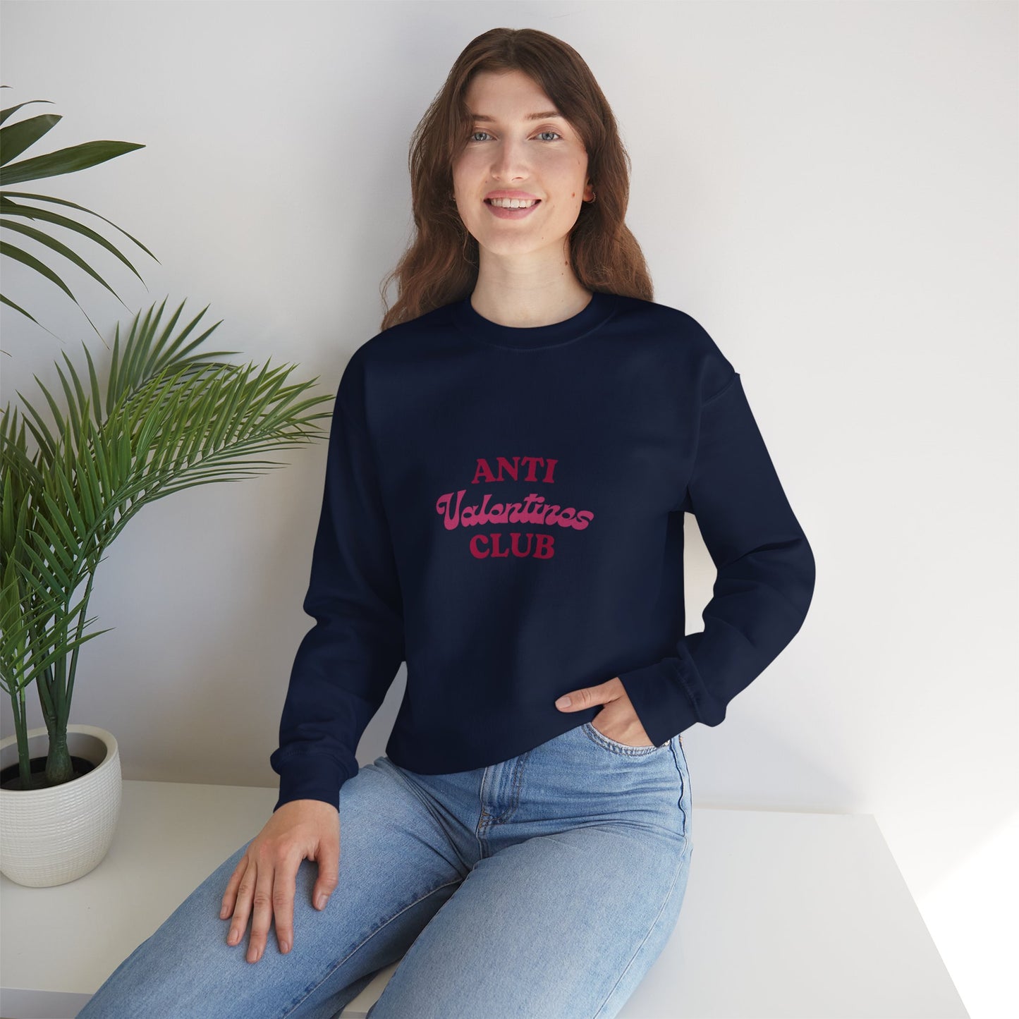 Anti Valentines Club Crewneck Sweatshirt