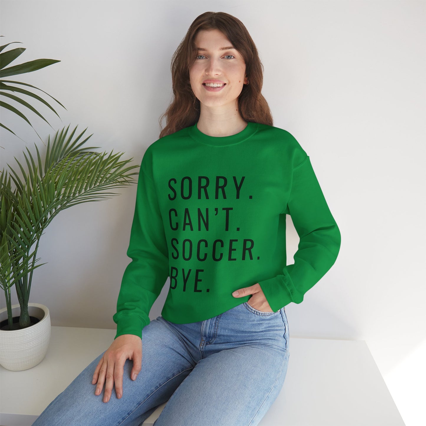 Sorry Can't Soccer Unisex Heavy Blend™ Crewneck Sweatshirt