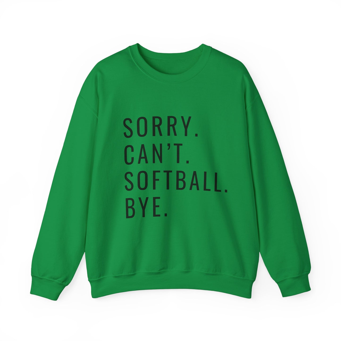 Sorry Can't Softball Unisex Heavy Blend™ Crewneck Sweatshirt