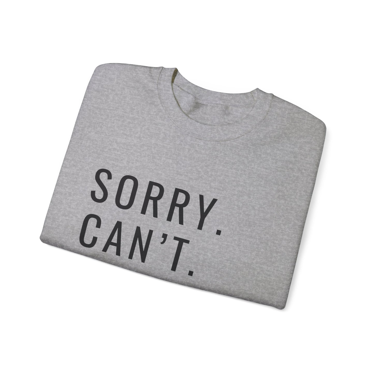 Sorry Can't Baseball Unisex Heavy Blend™ Crewneck Sweatshirt