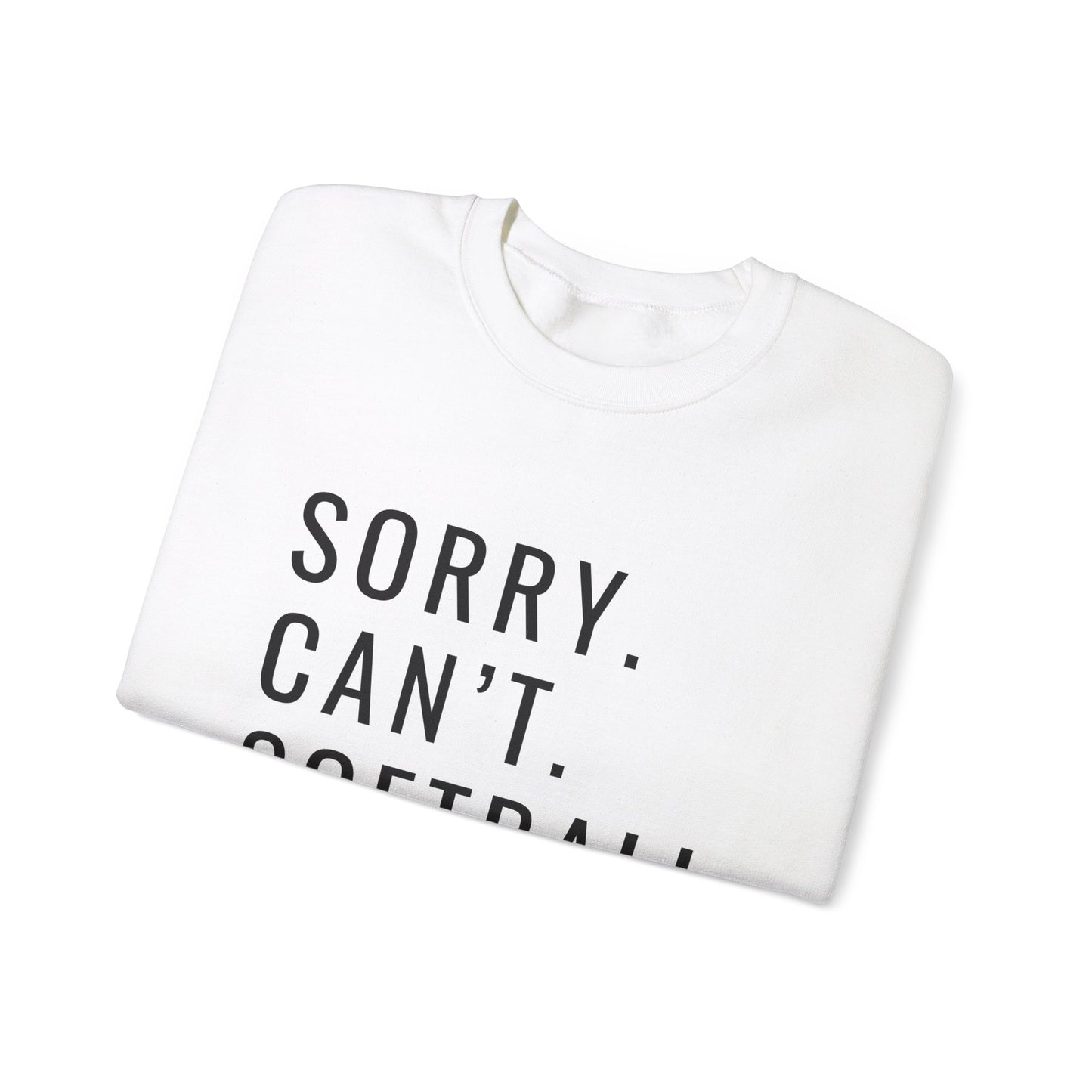 Sorry Can't Softball Unisex Heavy Blend™ Crewneck Sweatshirt