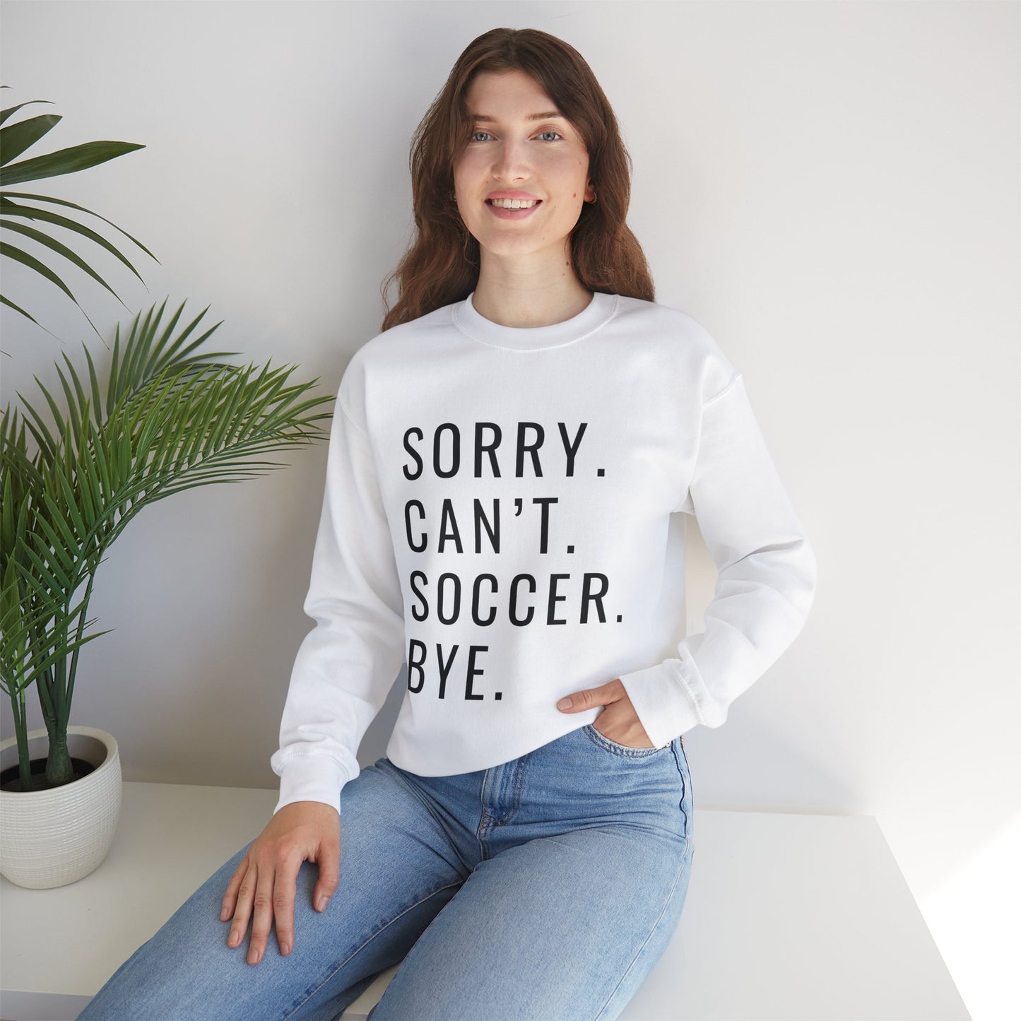 Sorry Can't Soccer Unisex Heavy Blend™ Crewneck Sweatshirt