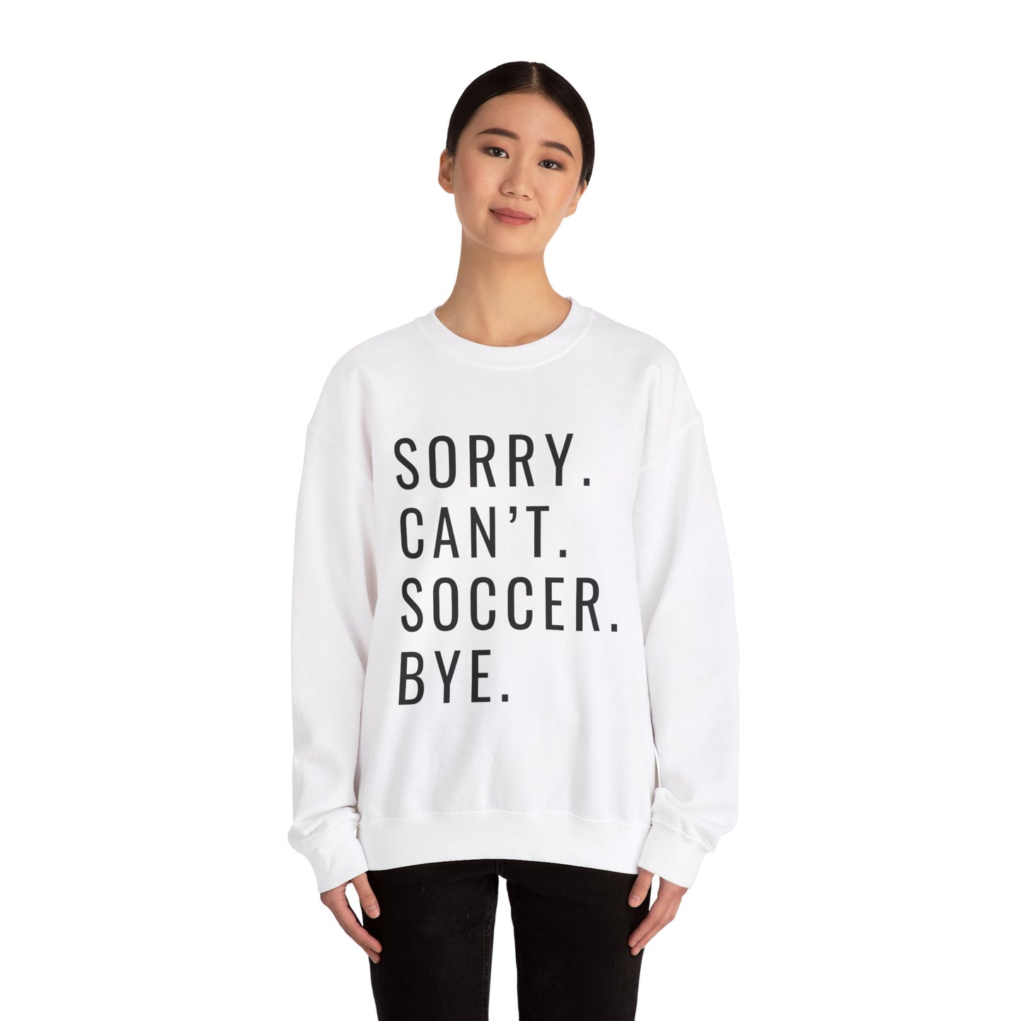 Sorry Can't Soccer Unisex Heavy Blend™ Crewneck Sweatshirt