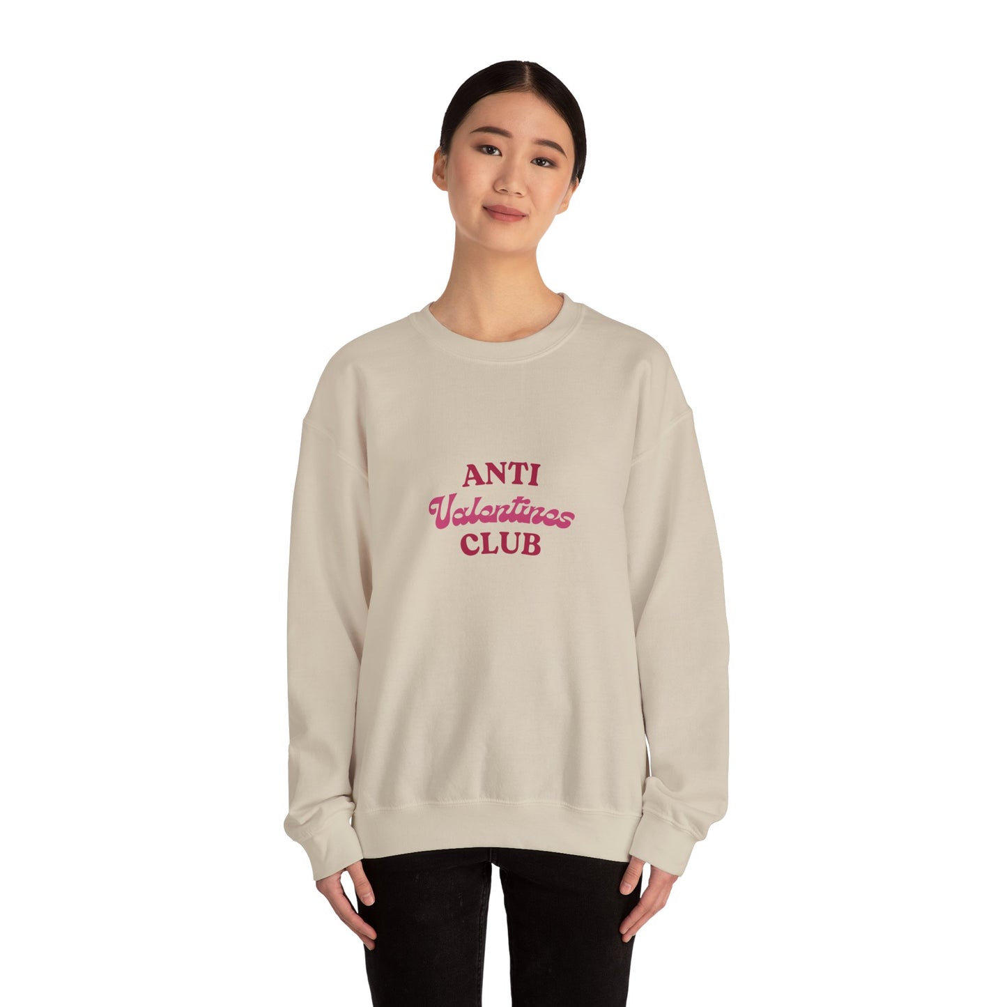 Anti Valentines Club Crewneck Sweatshirt