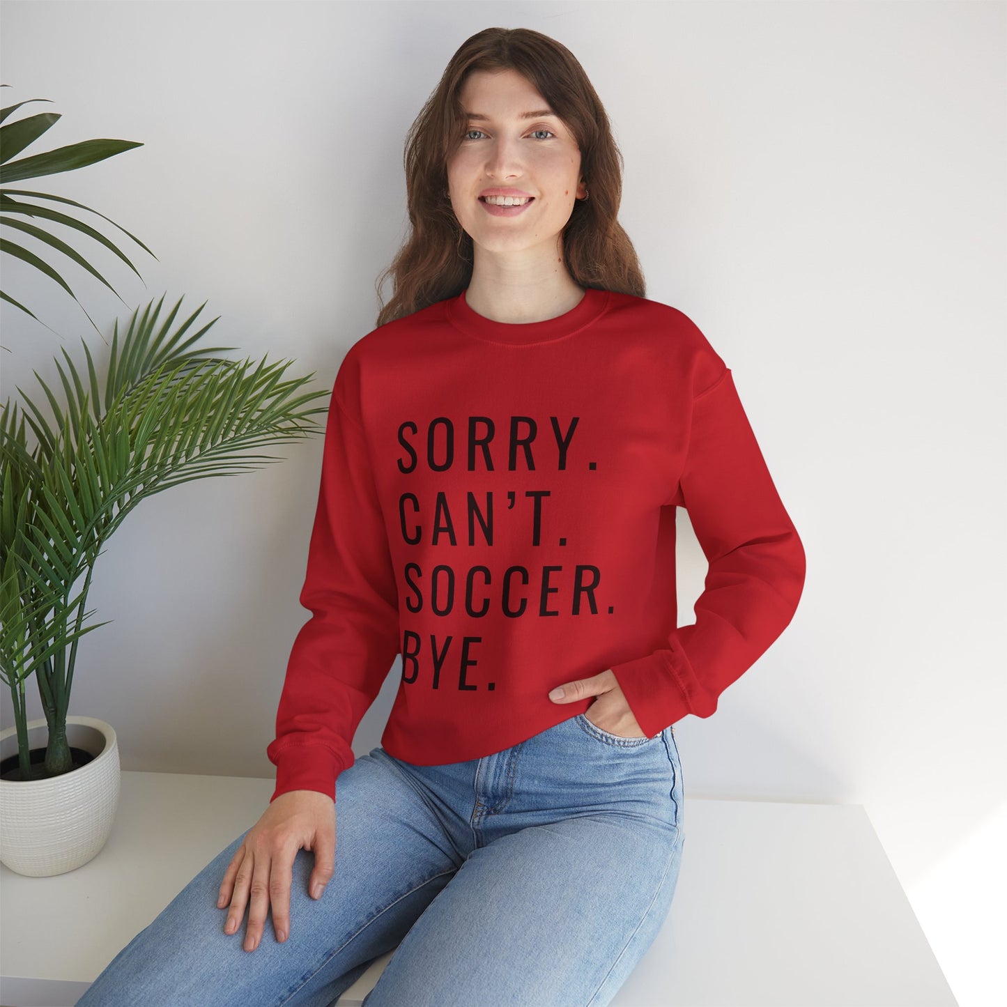 Sorry Can't Soccer Unisex Heavy Blend™ Crewneck Sweatshirt