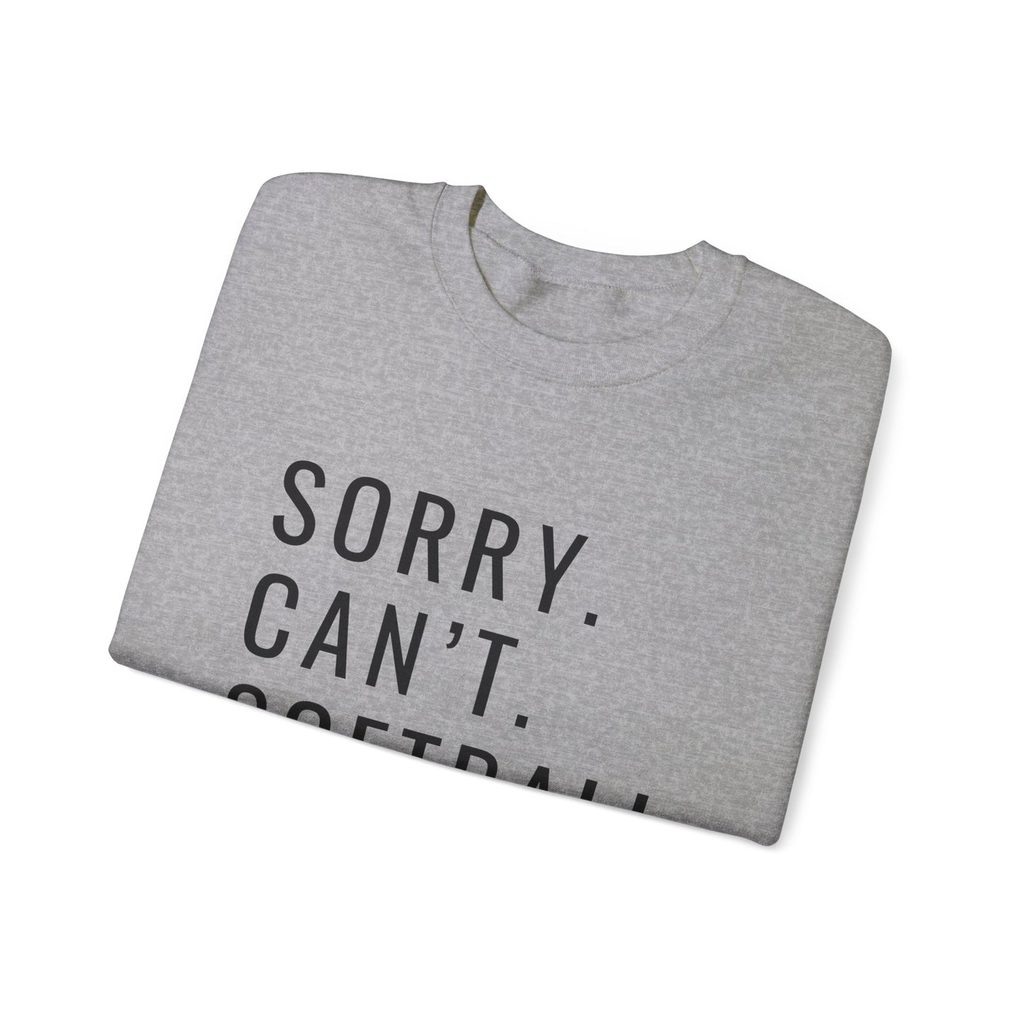 Sorry Can't Softball Unisex Heavy Blend™ Crewneck Sweatshirt