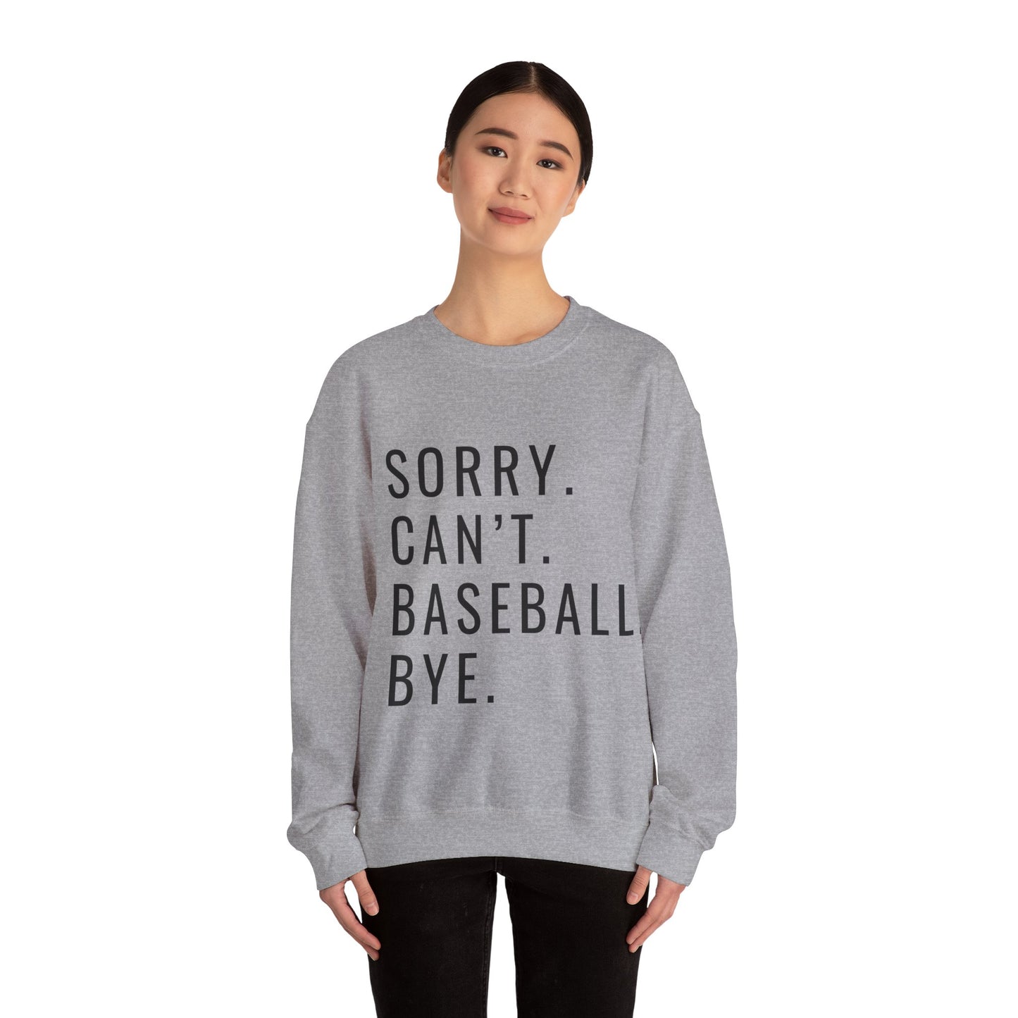 Sorry Can't Baseball Unisex Heavy Blend™ Crewneck Sweatshirt