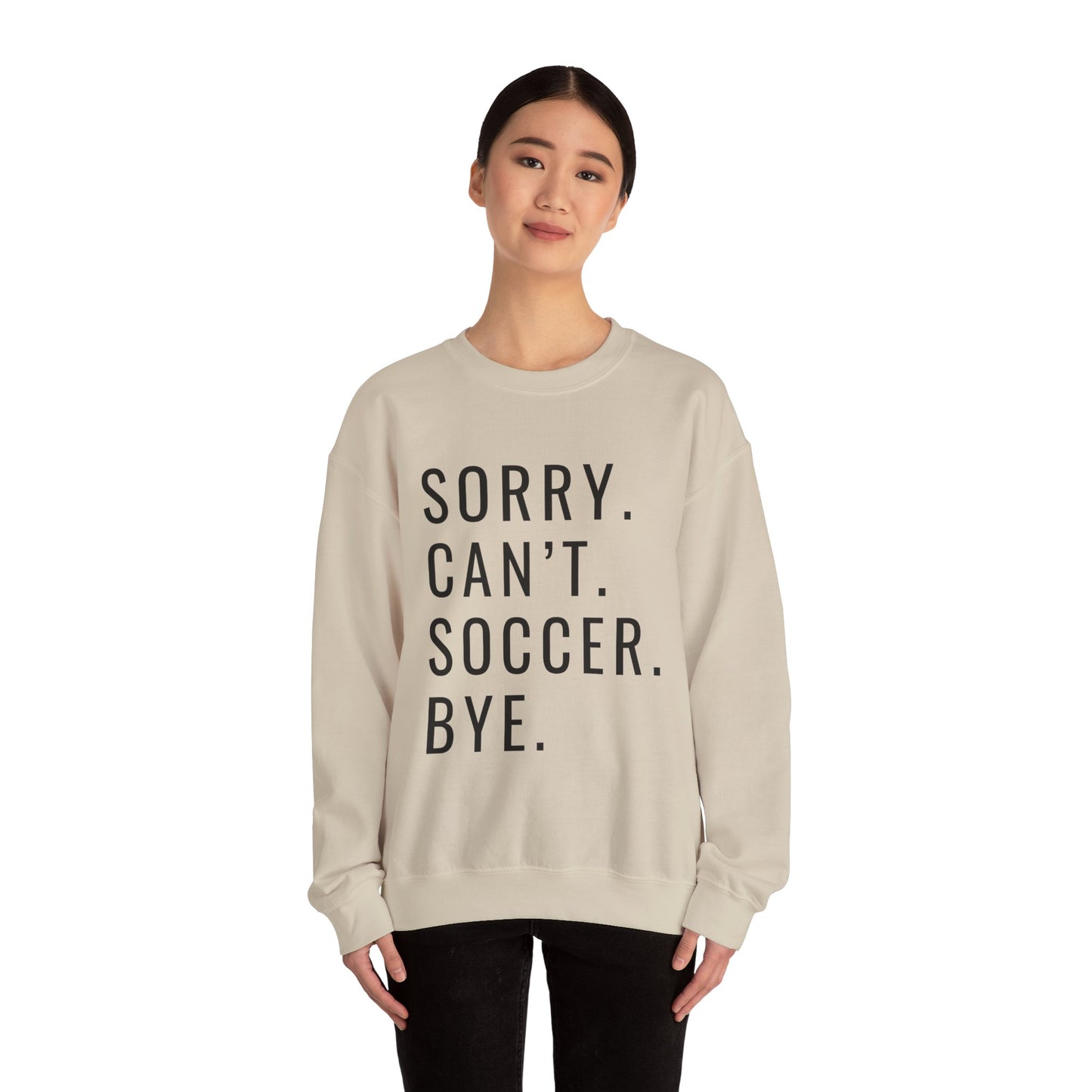 Sorry Can't Soccer Unisex Heavy Blend™ Crewneck Sweatshirt