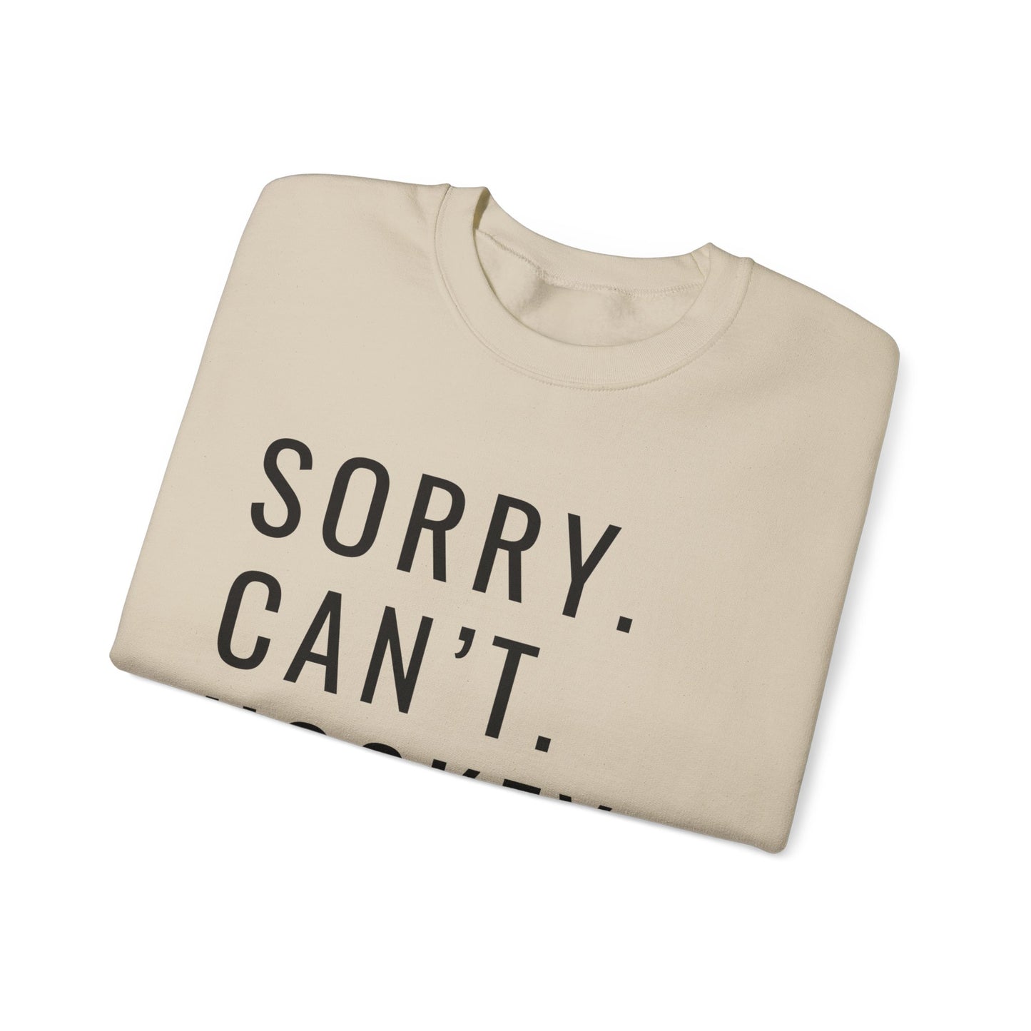 Sorry Can't Hockey Unisex Heavy Blend™ Crewneck Sweatshirt