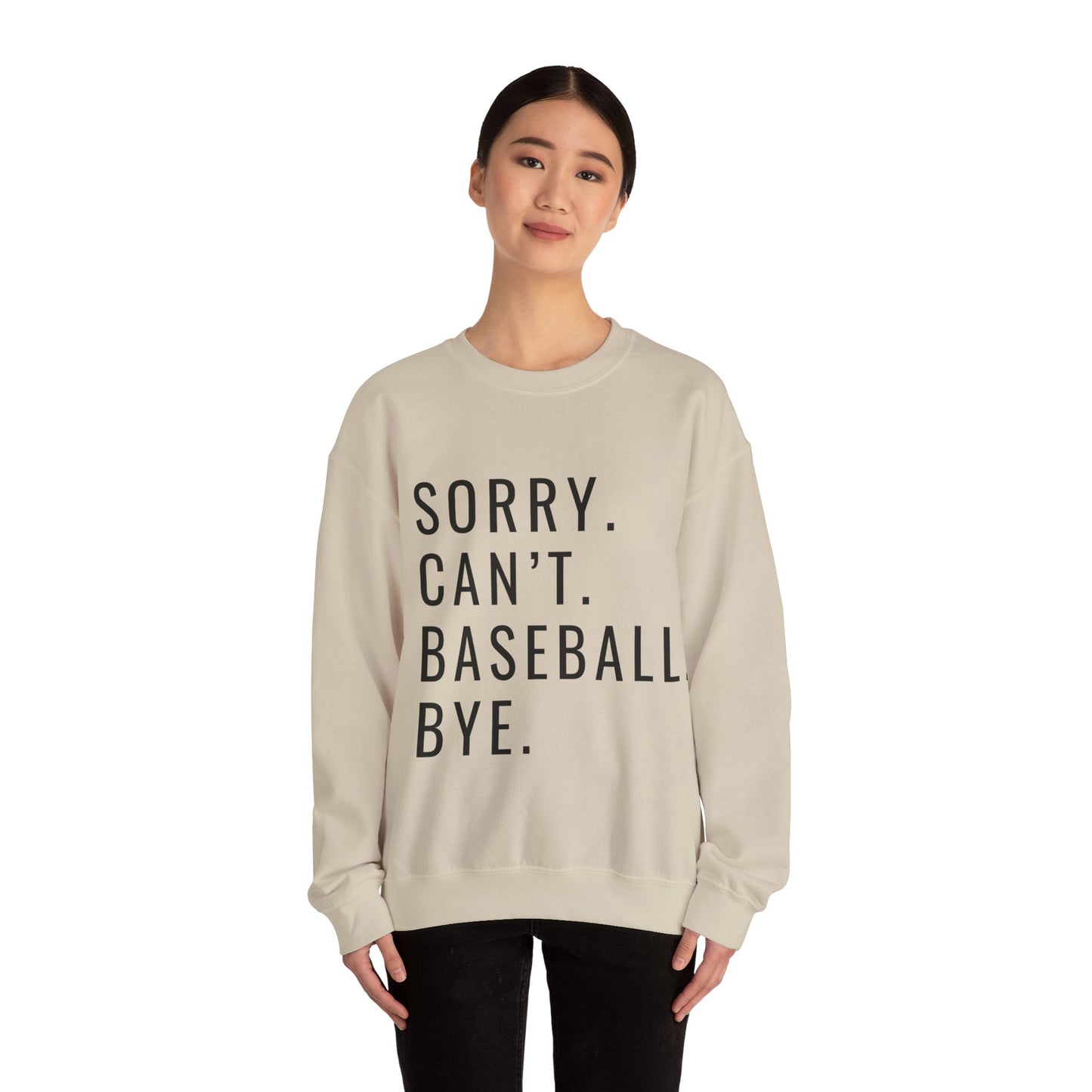 Sorry Can't Baseball Unisex Heavy Blend™ Crewneck Sweatshirt