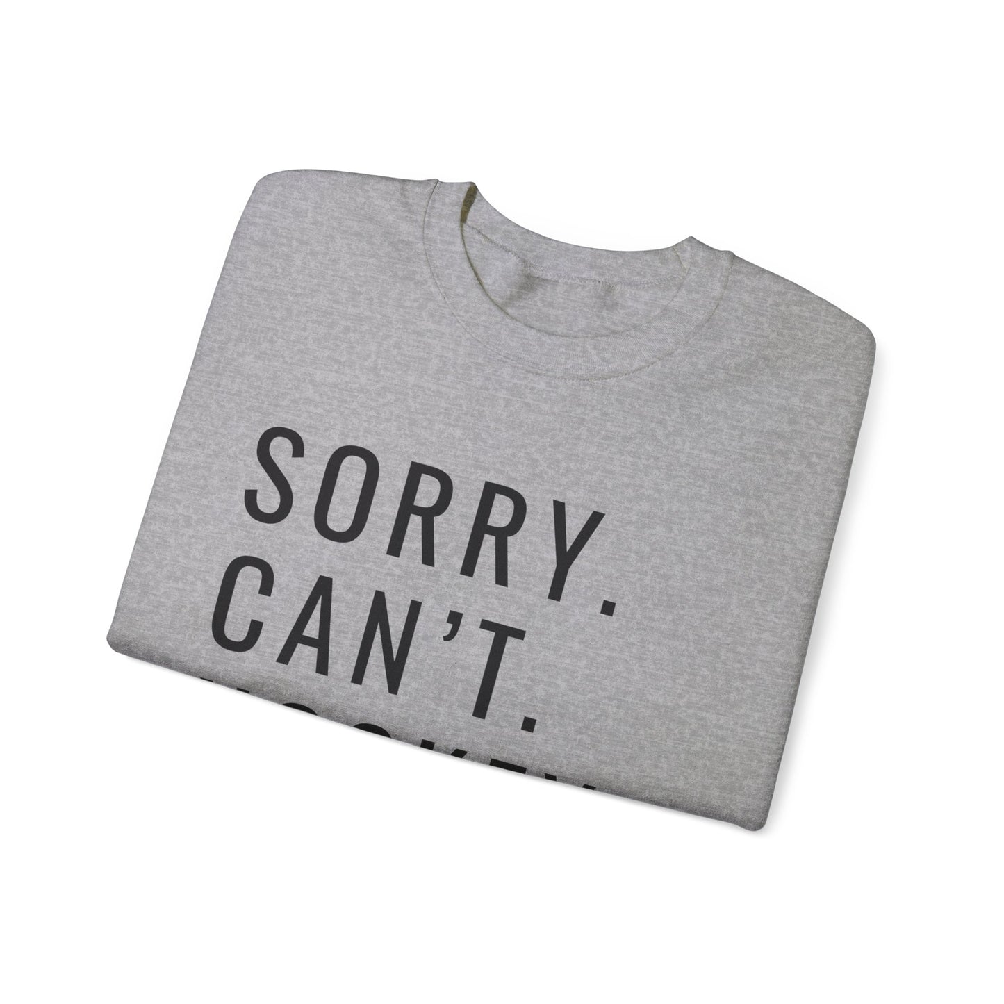 Sorry Can't Hockey Unisex Heavy Blend™ Crewneck Sweatshirt