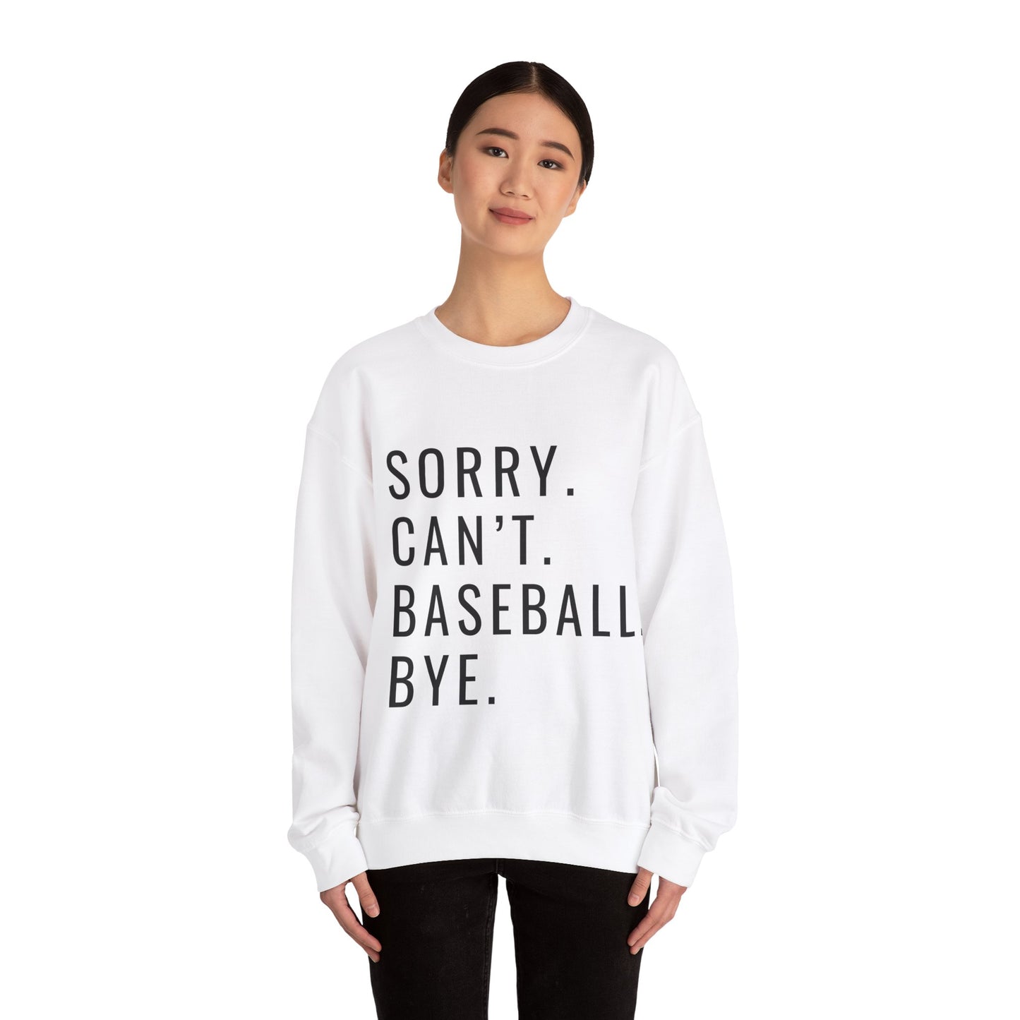 Sorry Can't Baseball Unisex Heavy Blend™ Crewneck Sweatshirt