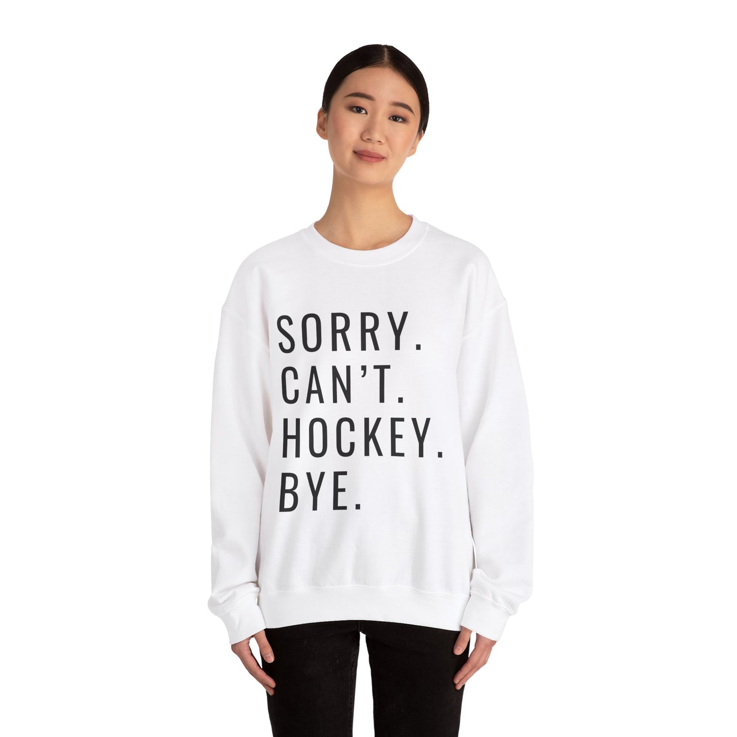 Sorry Can't Hockey Unisex Heavy Blend™ Crewneck Sweatshirt