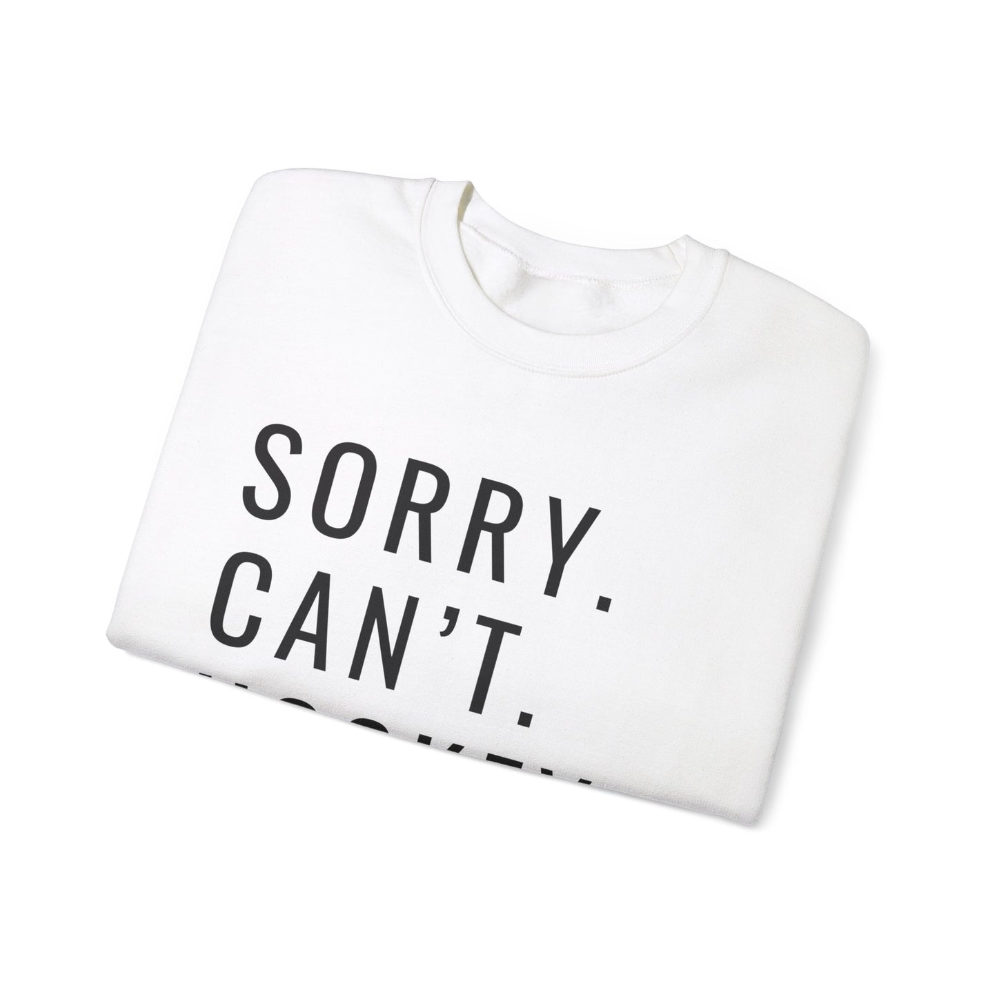 Sorry Can't Hockey Unisex Heavy Blend™ Crewneck Sweatshirt